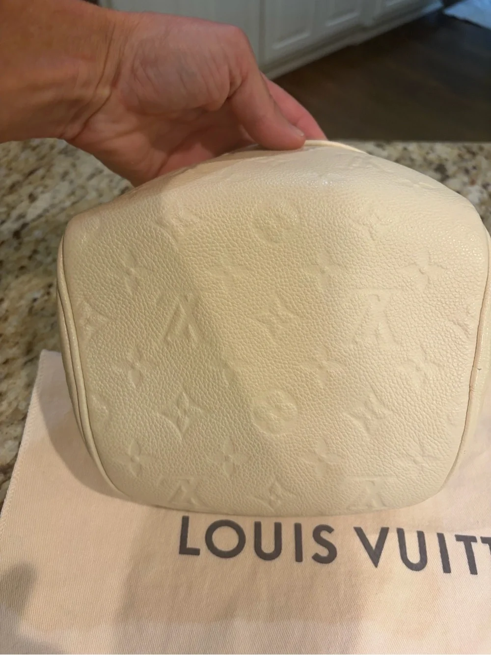 Louis Vuitton Cream Monogram Empreinte Crossbody Bumbag